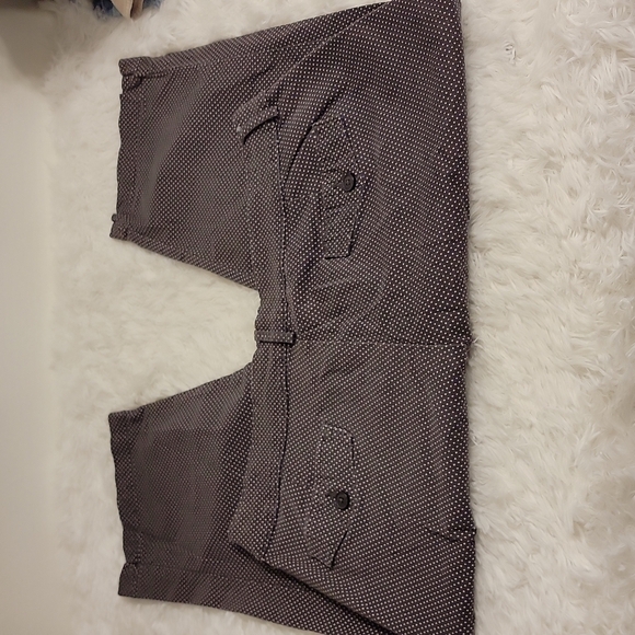 lee gray polka dots capri size 12 medium - Picture 5 of 14